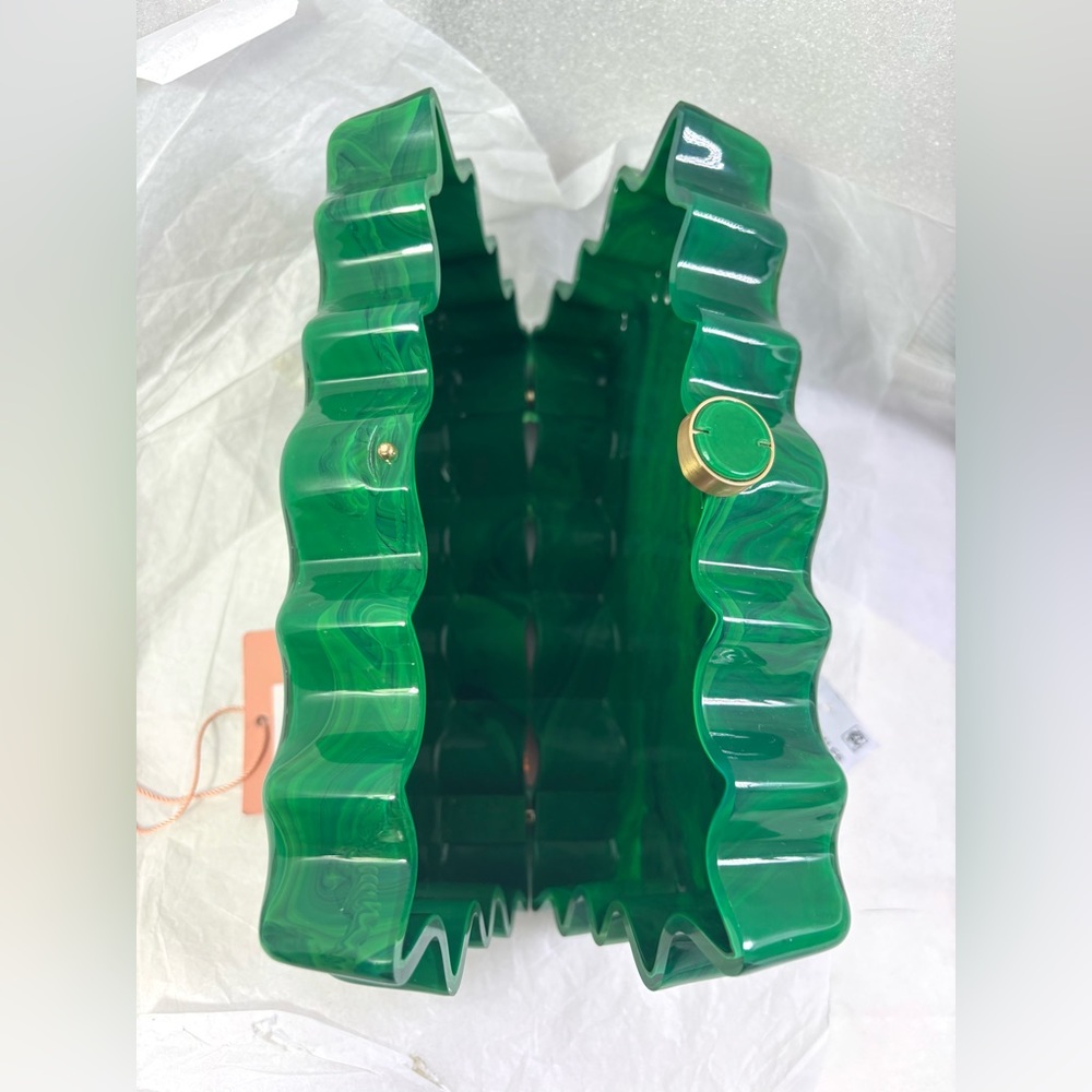 Cult Gaia Paloma Clutch. Malachite/Gold. - Picture 14 of 17
